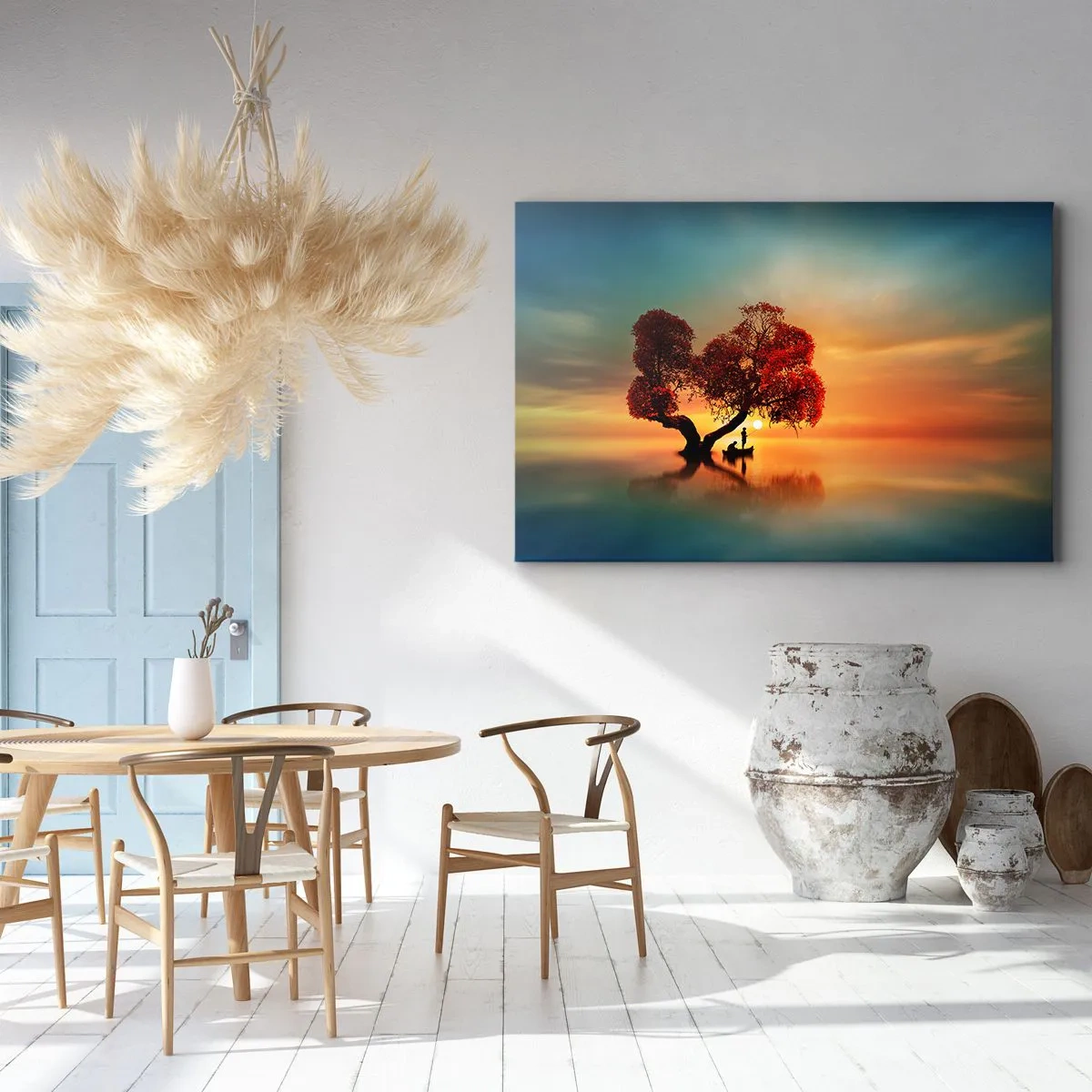 Cuadro sobre lienzo - Impresión de Imagen - La lejanía y el silencio del mundo - 70x50 cm