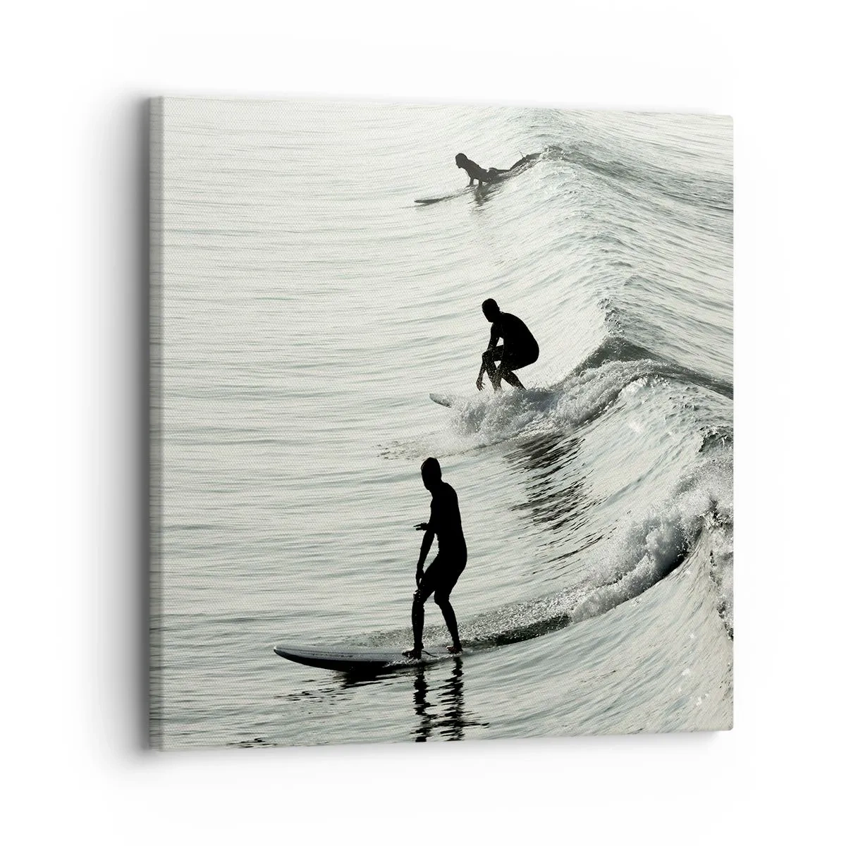 Cuadro sobre lienzo - Impresión de Imagen - Al encuentro de la ola - 30x30 cm