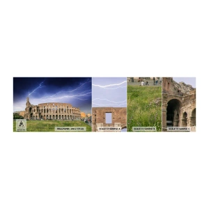 Muestra de fotomural autoadhesivo Deluxe Sticker - Arena de guerreros - Arquitectura, Roma, Coliseo - 100x30 cm