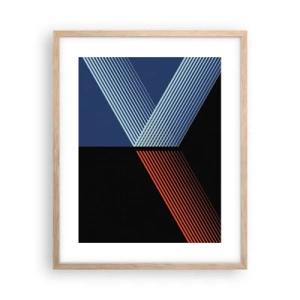 Póster en marco roble claro - La rectitud - 40x50 cm