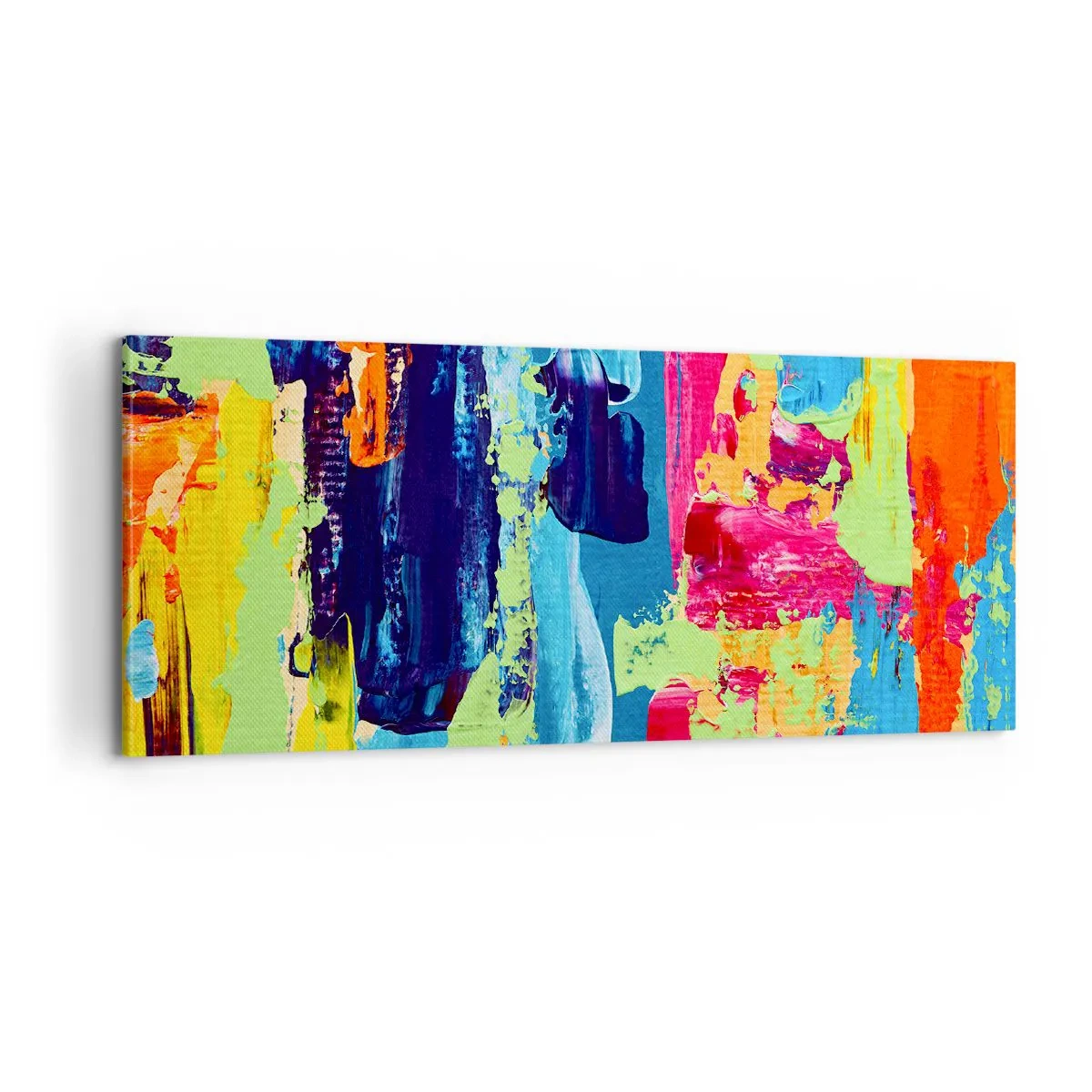 Cuadro sobre lienzo - Impresión de Imagen - ¡La vida es hermosa! - 100x40 cm