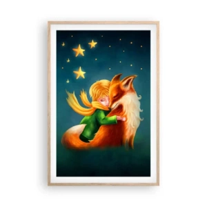 Póster en marco roble claro - El Principito - 61x91 cm