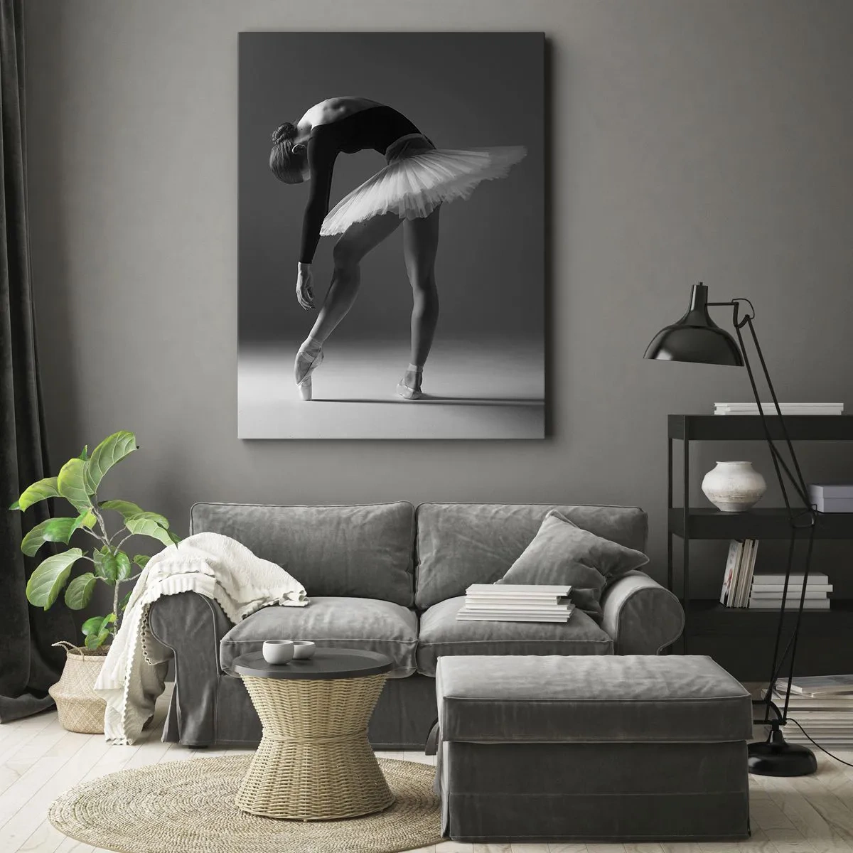 Cuadro sobre lienzo - Impresión de Imagen - Bella bailarina - 45x80 cm