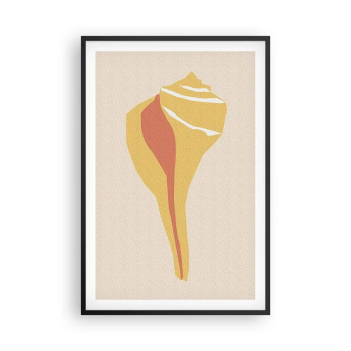 Póster en marco negro - Abstracción orgánica - crecimiento - 61x91 cm