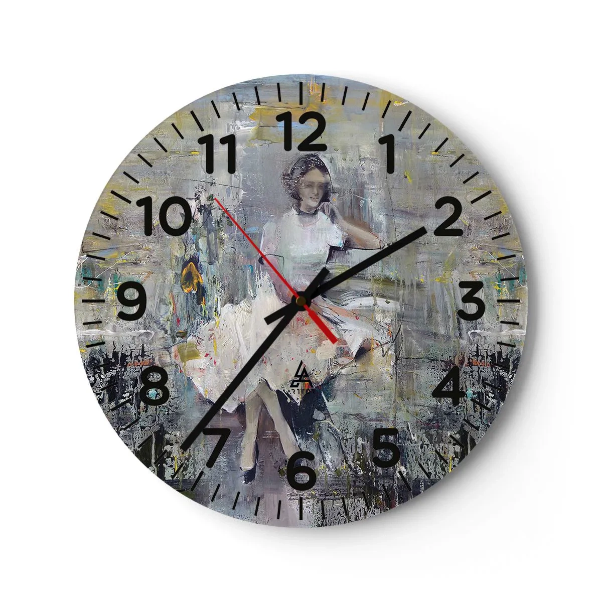 Reloj de pared - Reloj de vidrio - Clásica y moderna - 30x30 cm