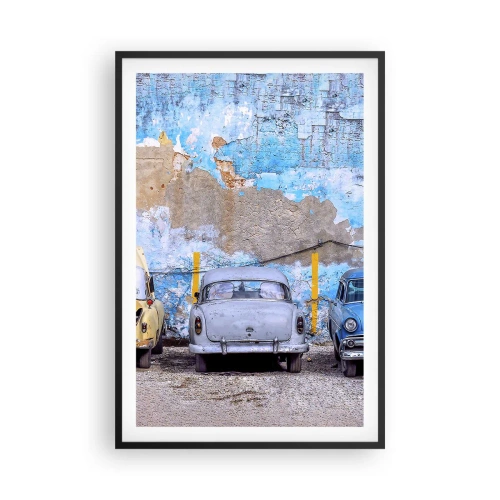 Póster en marco negro - Reunión de veteranos - 61x91 cm