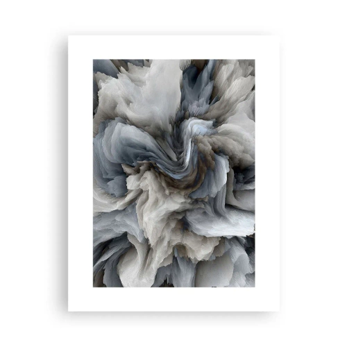 Póster - Piedra y flor - 30x40 cm