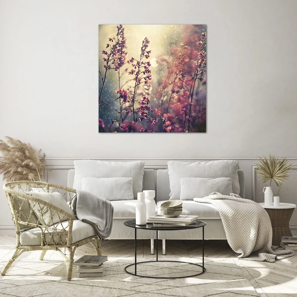 Cuadro sobre vidrio - Impresiones sobre Vidrio - Jardín secreto - 50x50 cm