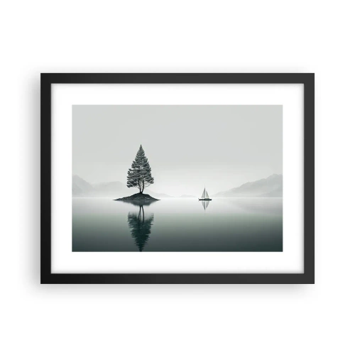 Póster en marco negro - Un sueño hecho realidad - 40x30 cm
