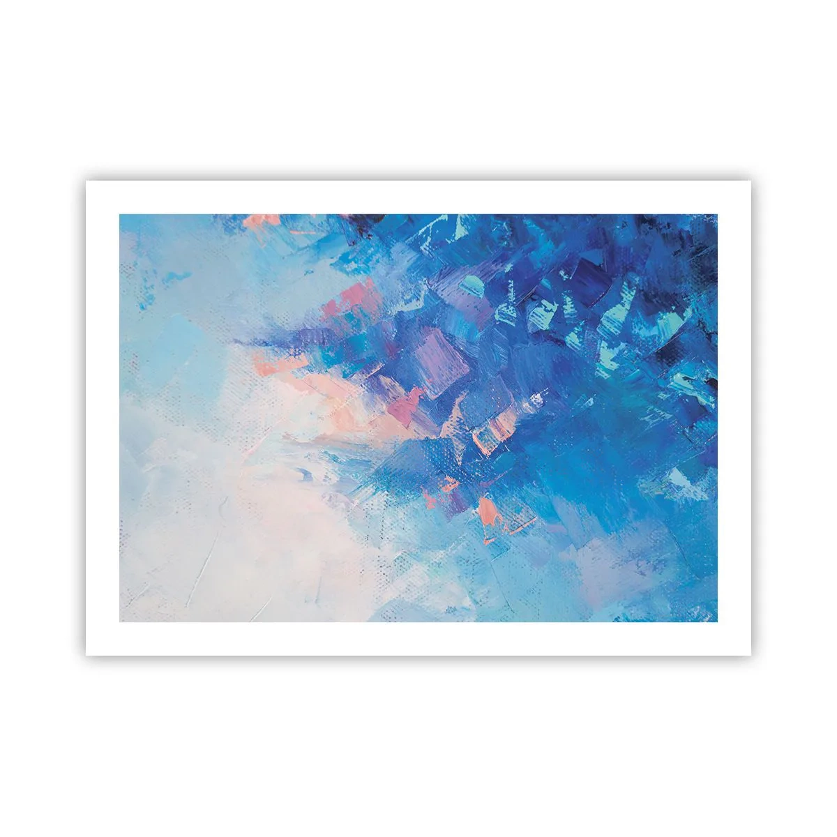 Póster - Abstracción invernal - 70x50 cm