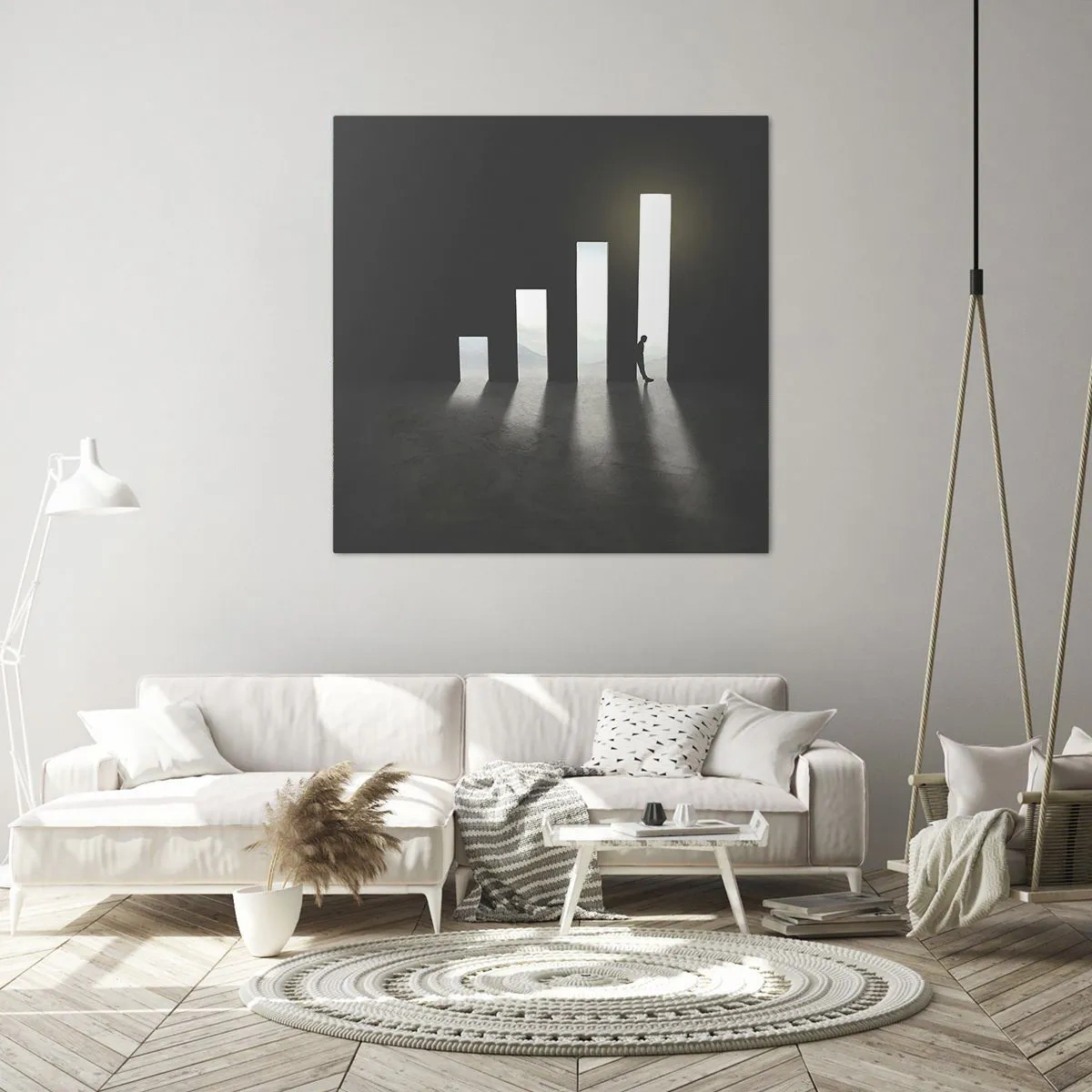 Cuadro sobre lienzo - Impresión de Imagen - El camino del éxito - 60x60 cm