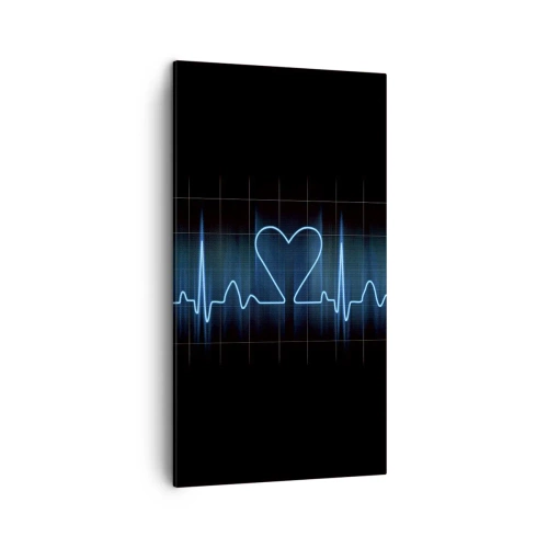 Cuadro sobre lienzo - Impresión de Imagen - El ritmo del corazón - 45x80 cm