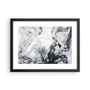 Póster en marco negro - Dentro de la Tierra - 40x30 cm