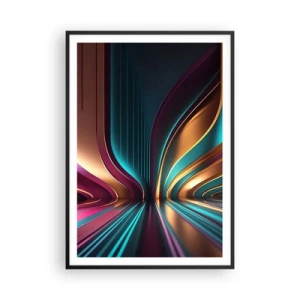 Póster en marco negro - Arquitectura de la luz - 70x100 cm