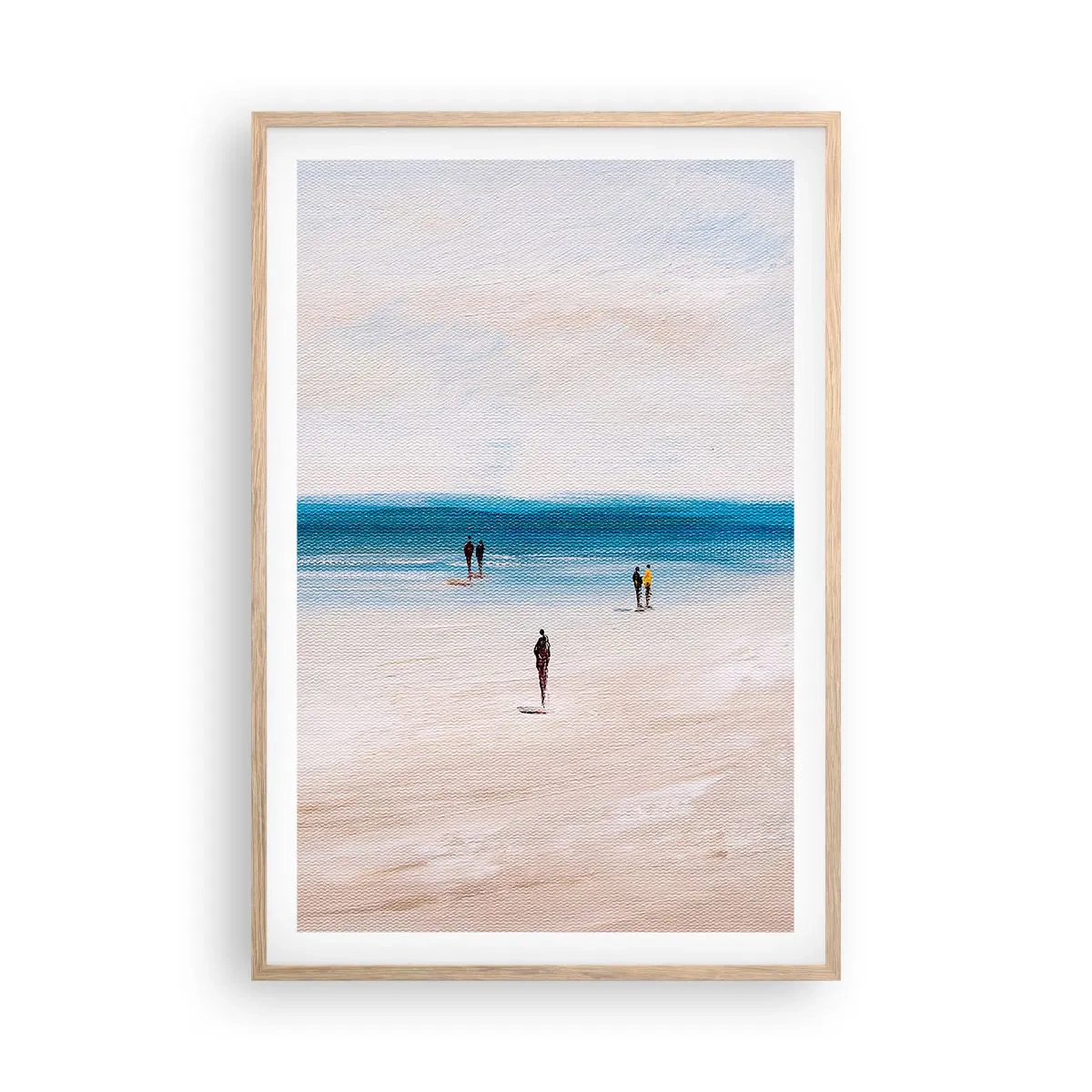 Póster en marco roble claro - Necesidad natural - 61x91 cm