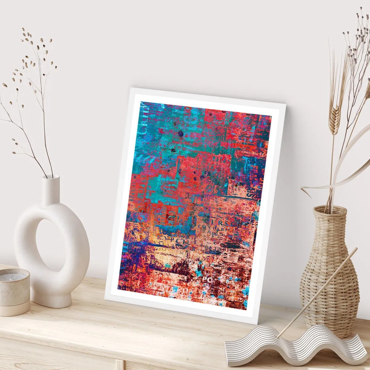Póster en marco blanco - Memoria y olvido - 50x70 cm