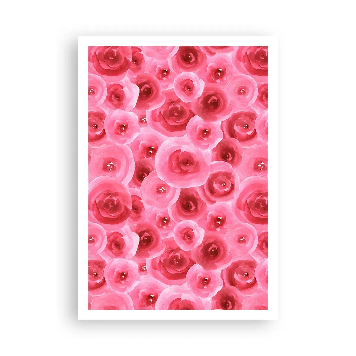 Póster - Rosas abajo y arriba - 70x100 cm