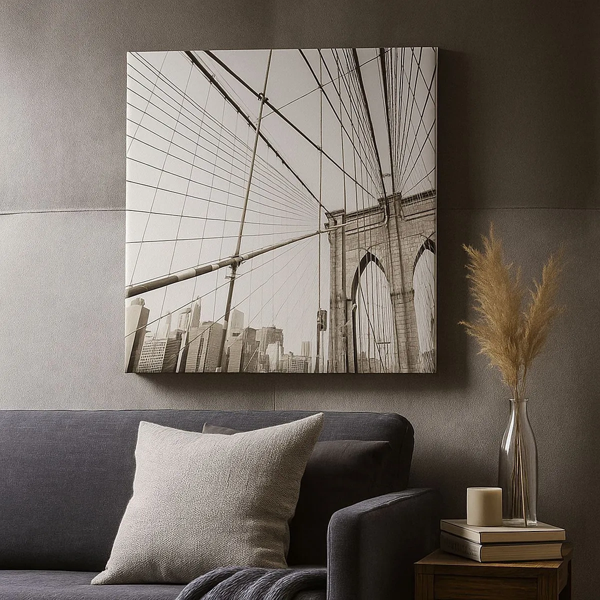 Cuadro sobre lienzo - Impresión de Imagen - Catedral de Nueva York - 30x30 cm