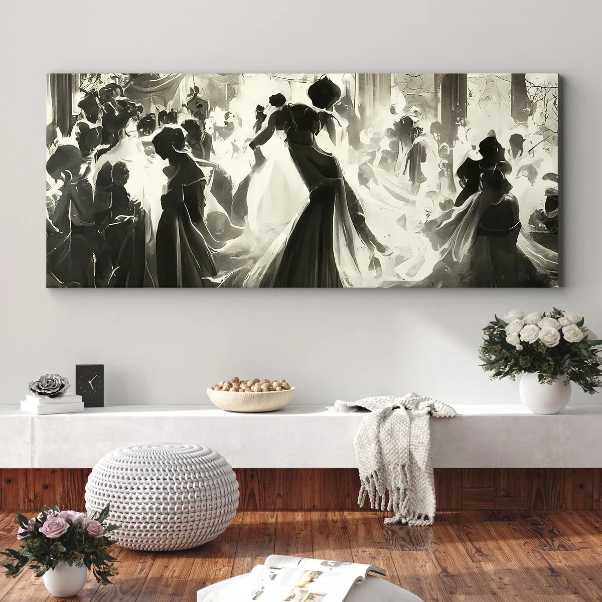Cuadro sobre lienzo - Impresión de Imagen - Gran mascarada - 100x40 cm