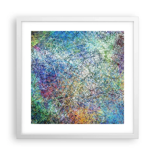 Póster en marco blanco - No es tan fácil - 40x40 cm