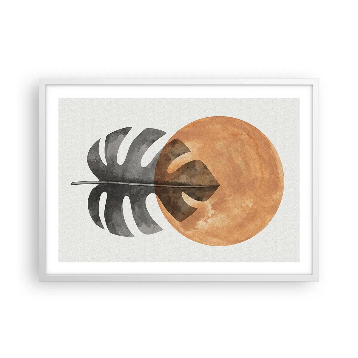 Póster en marco blanco - Siempre el sol - 70x50 cm