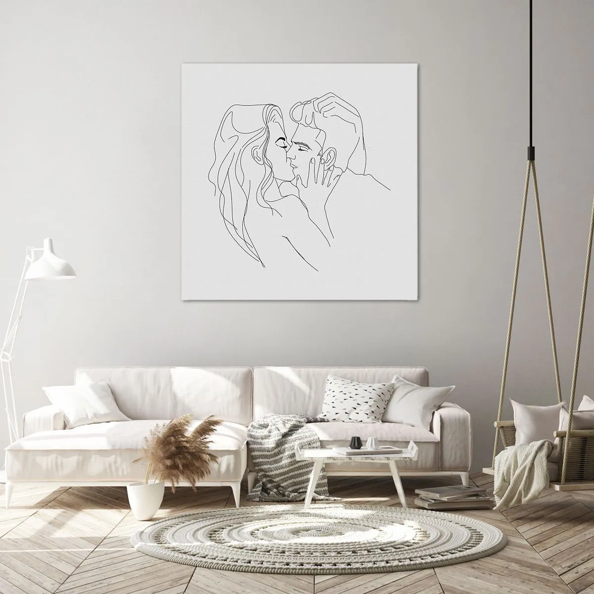 Cuadro sobre lienzo - Impresión de Imagen - Alineados - 60x60 cm