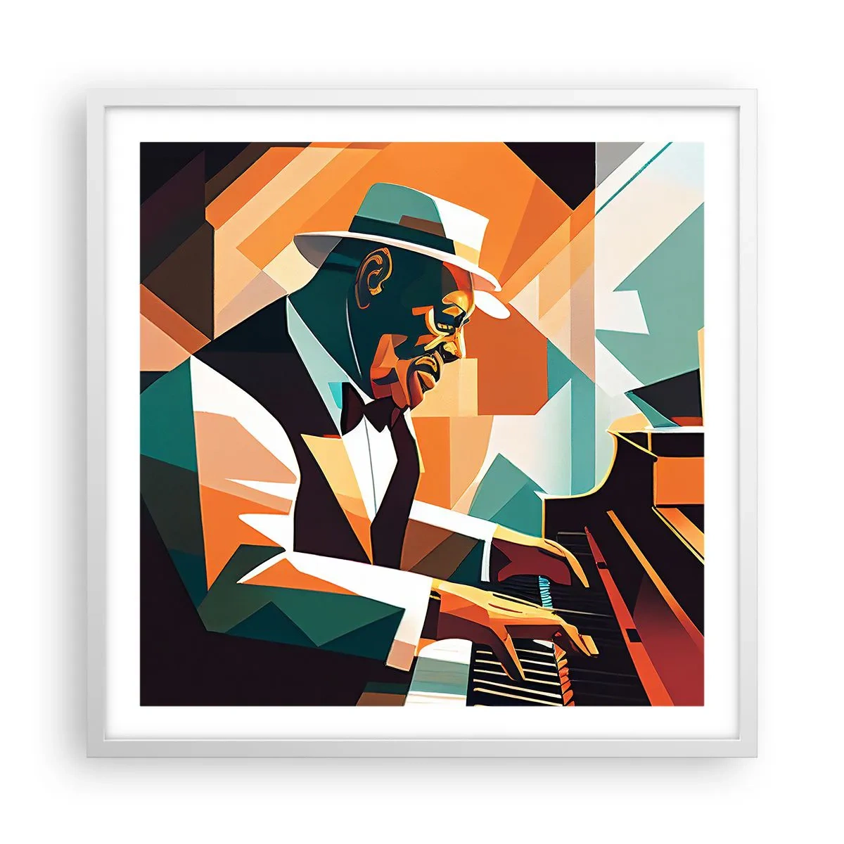 Póster en marco blanco - Todo ese jazz que llevas dentro - 60x60 cm