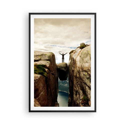 Póster en marco negro - ¿Cómo estoy? - 61x91 cm