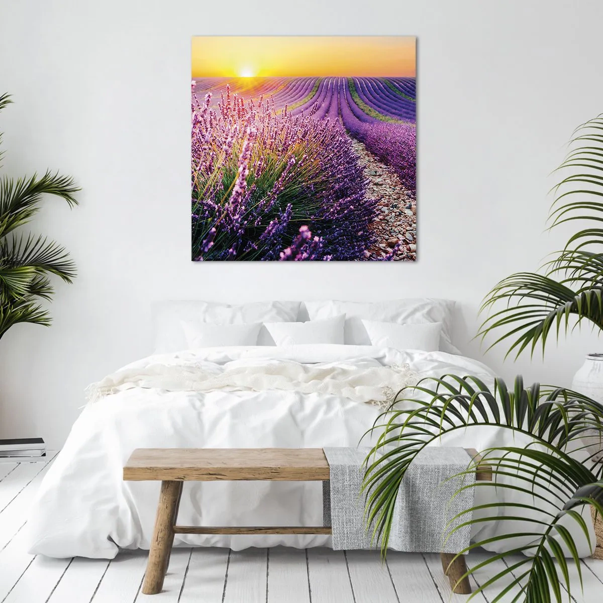 Cuadro sobre lienzo - Impresión de Imagen - Pradera fragante - 30x30 cm