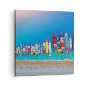 Cuadro sobre lienzo - Impresión de Imagen - A vista de pájaro - 60x60 cm