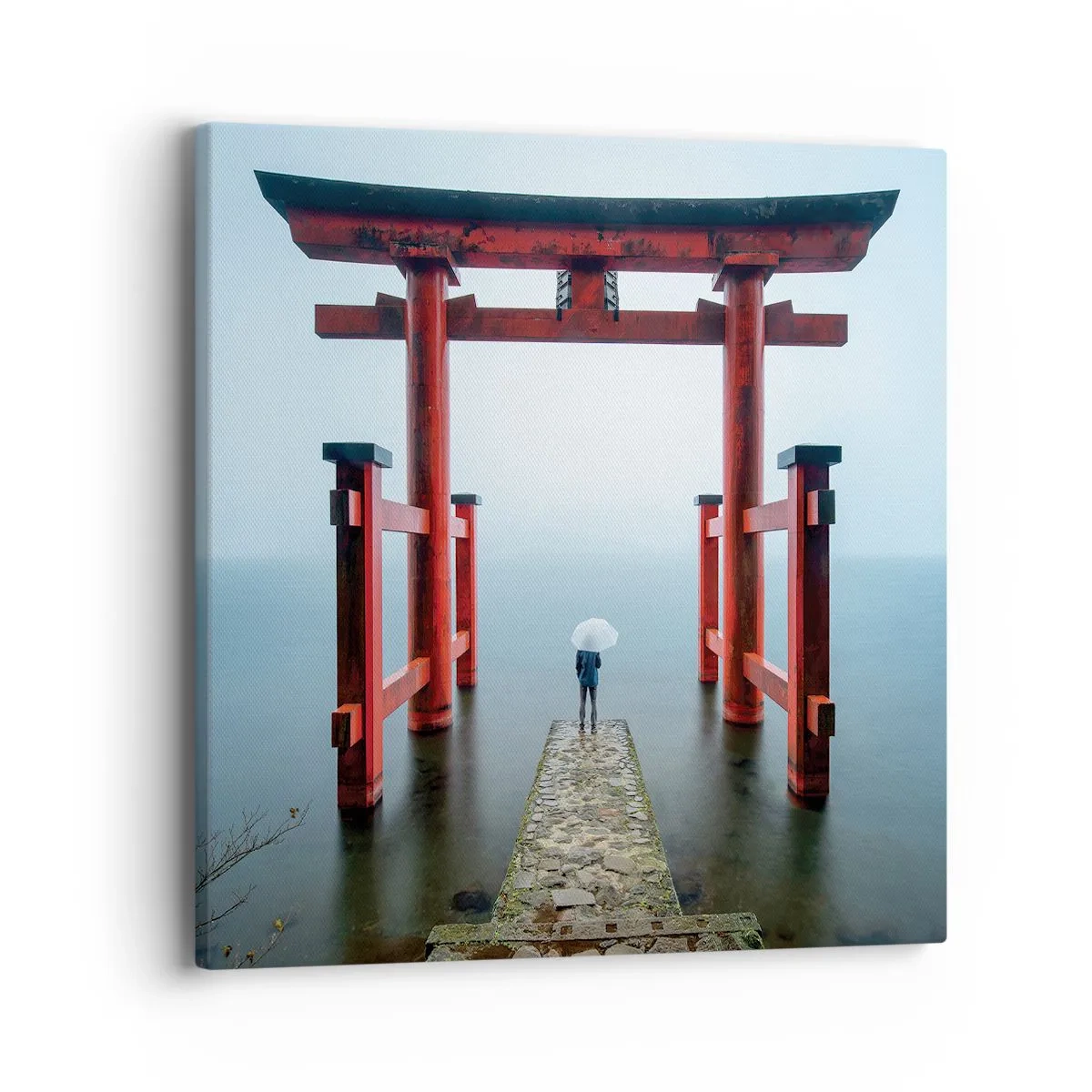 Cuadro sobre lienzo - Impresión de Imagen - Ensueño japonés - 40x40 cm