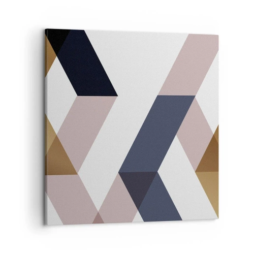Cuadro sobre lienzo - Impresión de Imagen - Rectas y ángulos - 50x50 cm