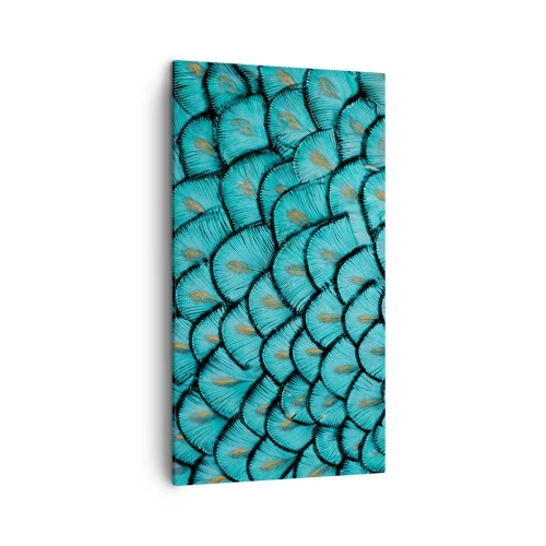 Cuadro sobre lienzo - Impresión de Imagen - La gran gala de las plumas - 45x80 cm