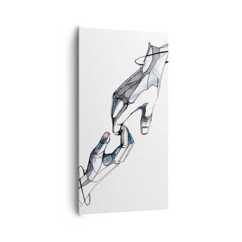 Cuadro sobre lienzo - Impresión de Imagen - Un buen gesto - 65x120 cm