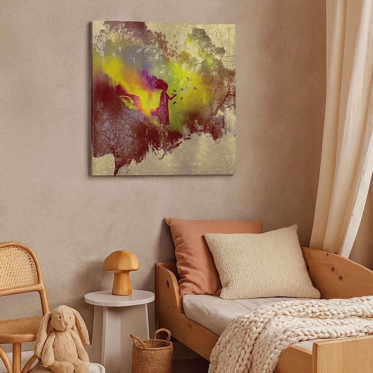 Cuadro sobre lienzo - Impresión de Imagen - La madre naturaleza - 30x30 cm