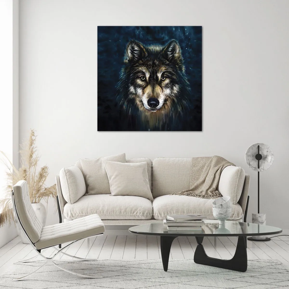 Cuadro sobre vidrio - Impresiones sobre Vidrio - ¿Alfa? Y omega - 60x60 cm