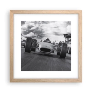 Póster en marco roble claro - ¡Hay poder! - 30x30 cm