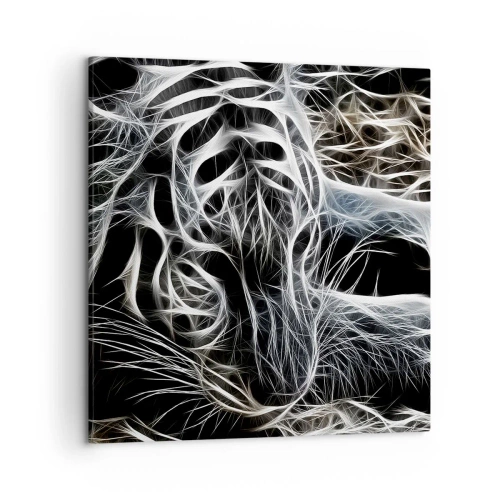 Cuadro sobre lienzo - Impresión de Imagen - Un estudio sobre la ligereza felina - 50x50 cm