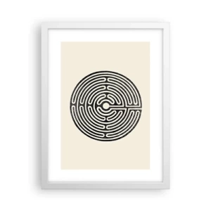 Póster en marco blanco - Orden misterioso - 30x40 cm