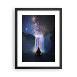 Póster en marco negro - Armonía absoluta - 30x40 cm