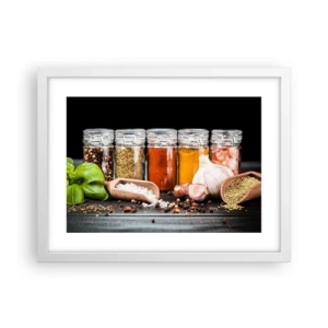 Póster en marco blanco - Para que la vida sepa bien - 40x30 cm