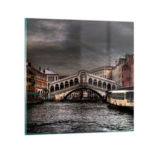 Cuadro sobre vidrio - Impresiones sobre Vidrio - Promesa de una velada veneciana - 30x30 cm