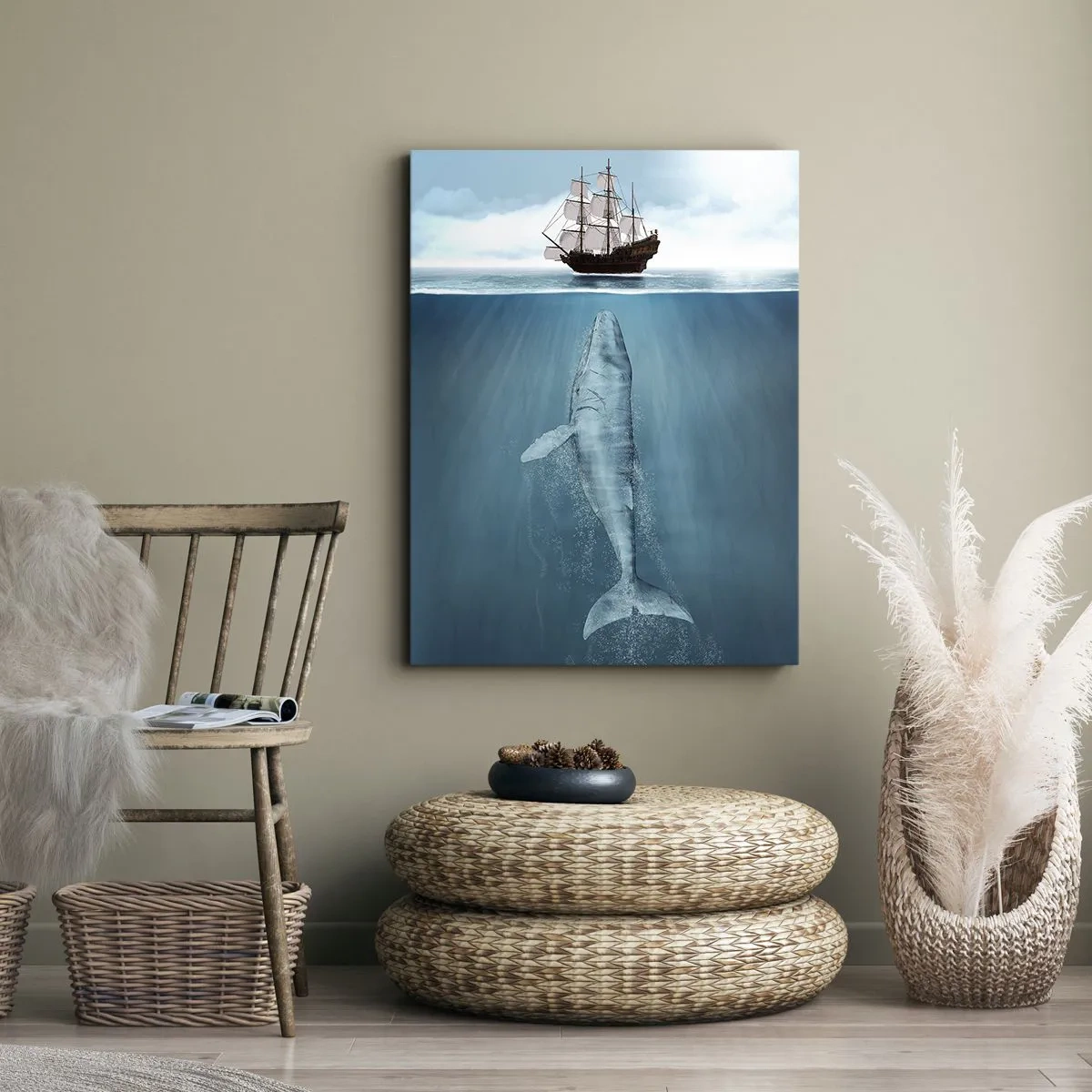 Cuadro sobre lienzo - Impresión de Imagen - Mejor no saber lo que te espera - 55x100 cm