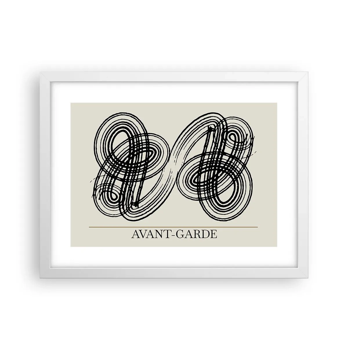 Póster en marco blanco - Salió espontáneamente - 40x30 cm