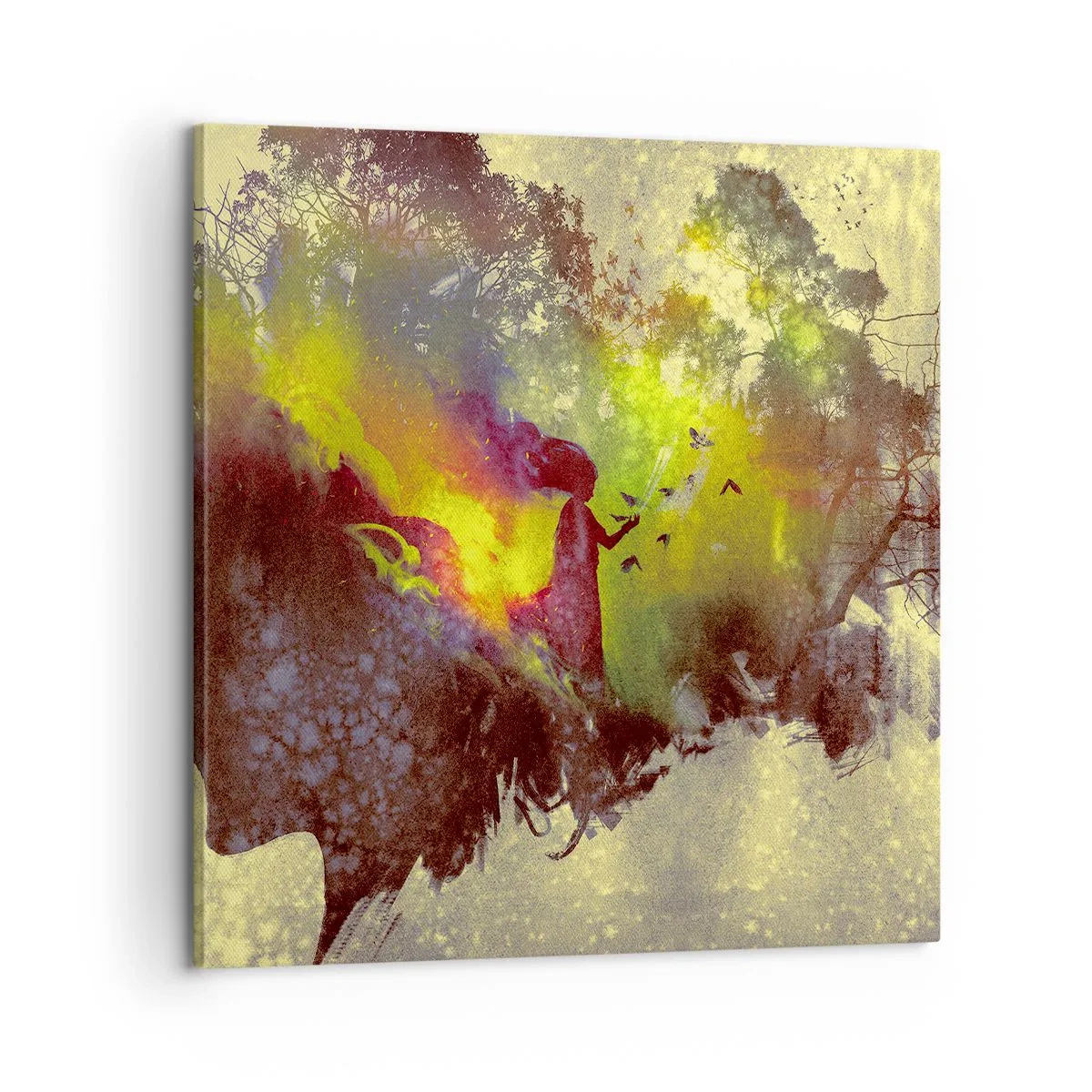 Cuadro sobre lienzo - Impresión de Imagen - La madre naturaleza - 60x60 cm