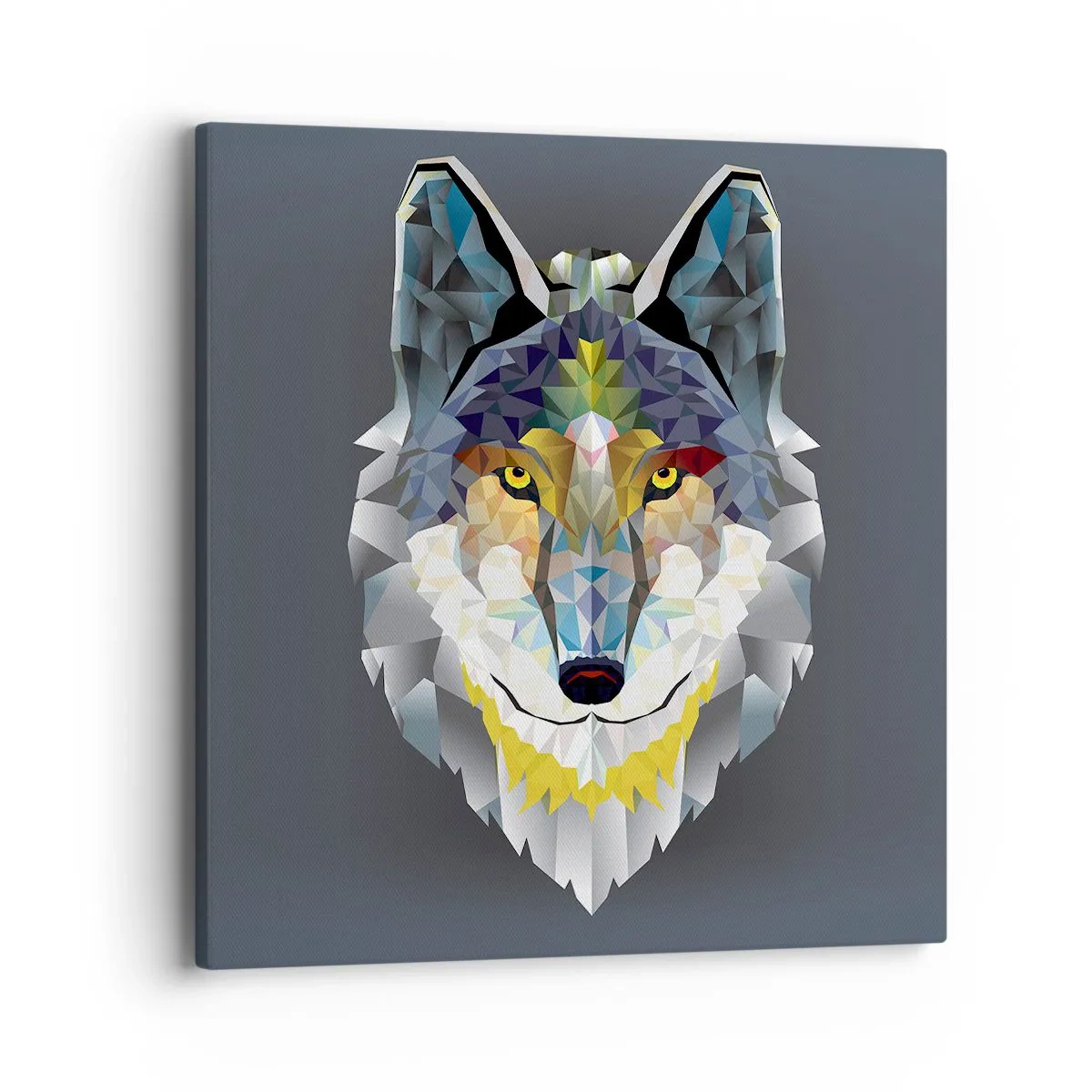 Cuadro sobre lienzo - Impresión de Imagen - Habla del lobo si lo ves - 40x40 cm