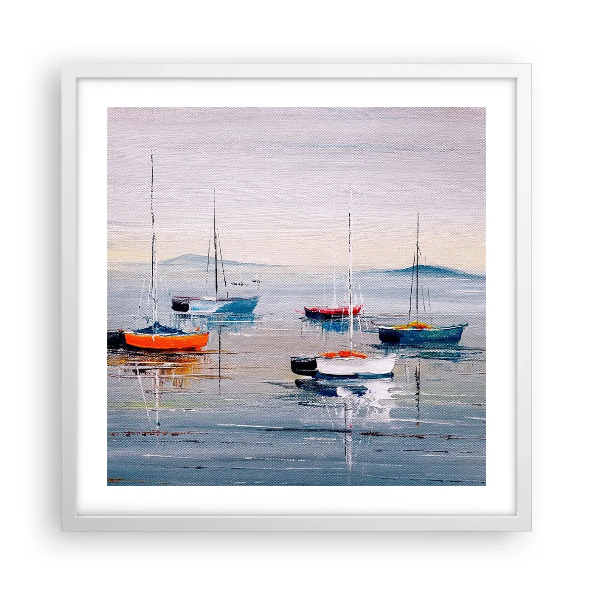 Póster en marco blanco - Un más que merecido descanso - 50x50 cm