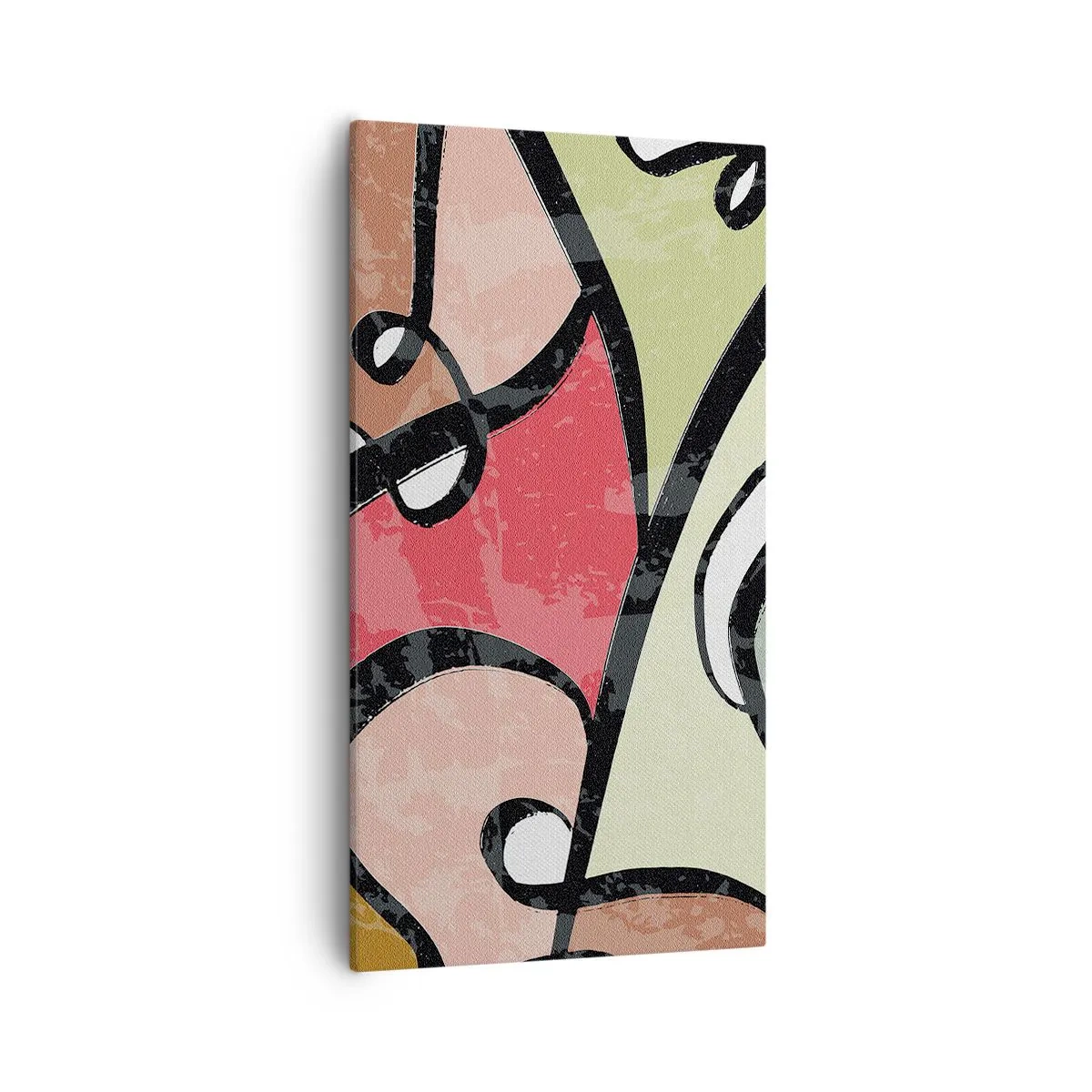 Cuadro sobre lienzo - Impresión de Imagen - Piruetas entre colores - 55x100 cm