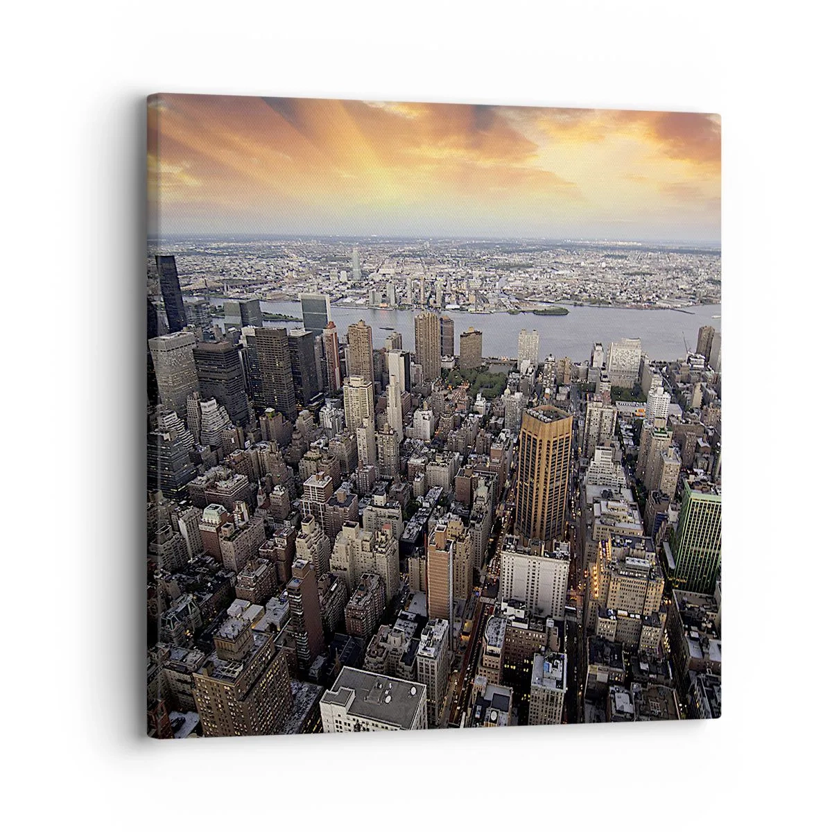 Cuadro sobre lienzo - Impresión de Imagen - El corazón palpitante de nuestro tiempo - 30x30 cm