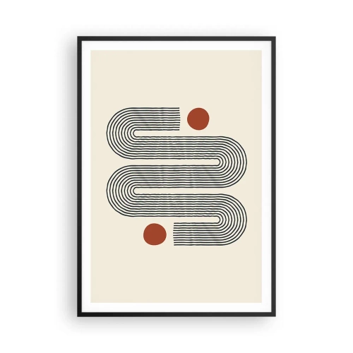 Póster en marco negro - De principio a fin - 70x100 cm